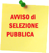 Avviso selezione pubblica